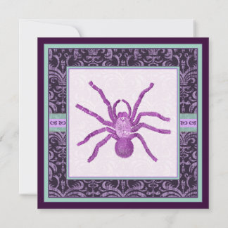 Invitación Noche gótica Halloween elija su araña venenosa