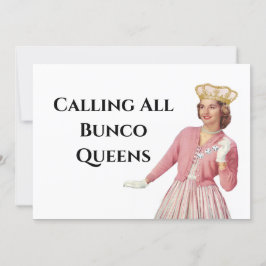Invitación Noche graciosa de la Reina del Bunco
