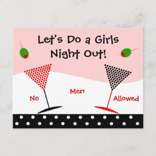 Invitación Noche hacia fuera Bachelorette de los chicas