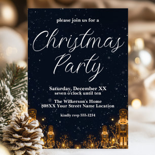 Invitación Noche mágica de Navidad con cascanueces Fiesta de