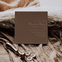 Noche marrón minimalista Boho Nuestra Boda Boda