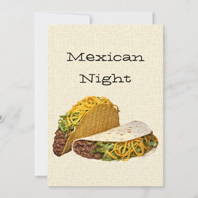 Invitación Noche mexicana (Anverso)