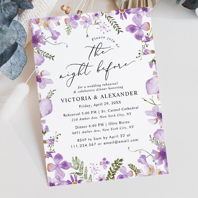 Invitación Noche moderna antes del ensayo Boda (Subido por el creador)