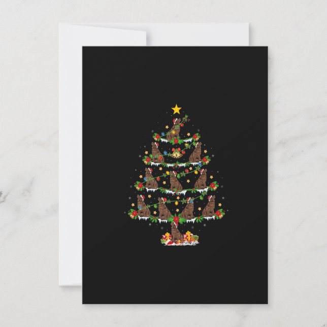 Invitación Noche navideño enciende estreno de árbol de Navida (Anverso)