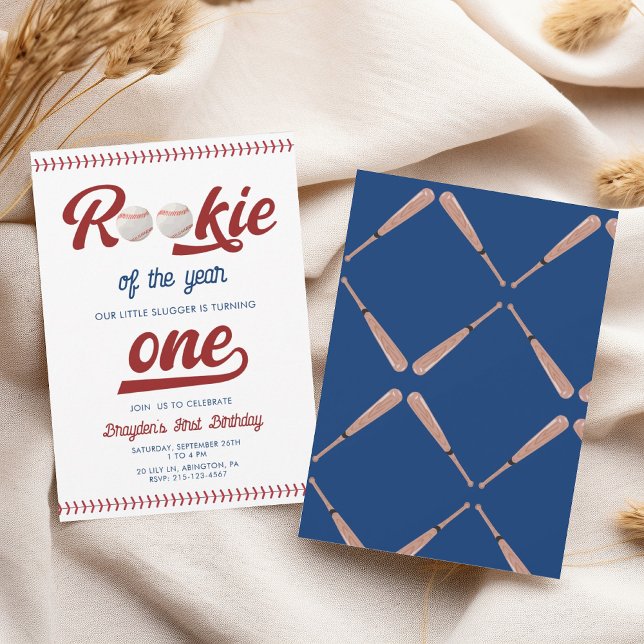 Invitación Noche Rookie del año cumpleaños del béisbol (Subido por el creador)