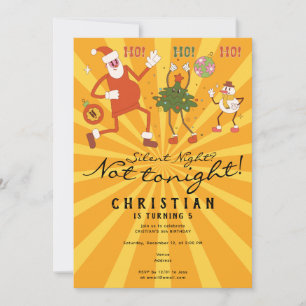 Invitación ¿Noche silenciosa? No Navidades de esta noche Fies