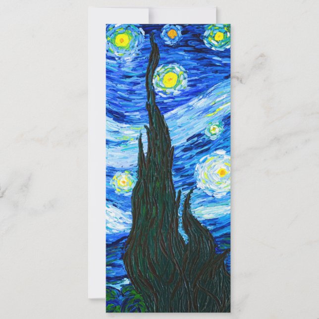 Invitación Noche Van Gogh Starry (Anverso)