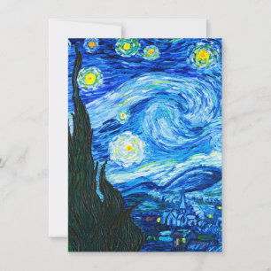 Invitación Noche Van Gogh Starry