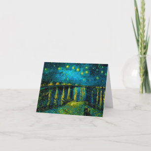 Invitación Noche Van Gogh Starry sobre el Ródano