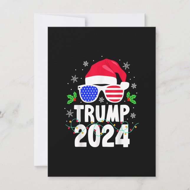 Invitación Nochebuena de Trump 2024 alude a Navidades diverti (Anverso)