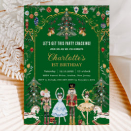 Invitación Nochebuena nutcracker Vintage