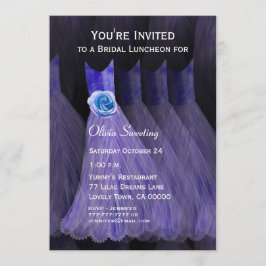 Invitación Nocheon o brunch Vestidos morados V01