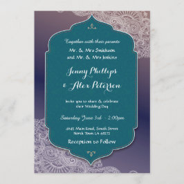 Invitación Noches árabes de la fiesta de la boda del estilo H