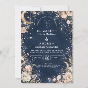 Invitación Noches Celestiales de Estrellas Boda Celestial