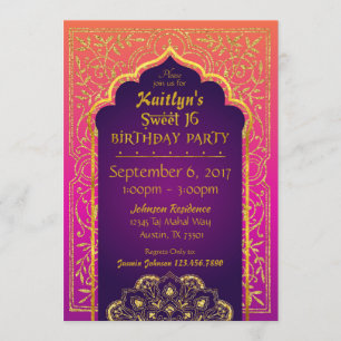 Invitación Noches de Bollywood para árabes