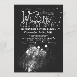 Invitación Noches románticas invitan a un frasco de masas