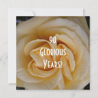 Invitación Nochevieja celebración de cumpleaños - Rosa amaril