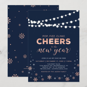 Invitación Nochevieja de Rosa Dorado, Fiesta de Navidad de la