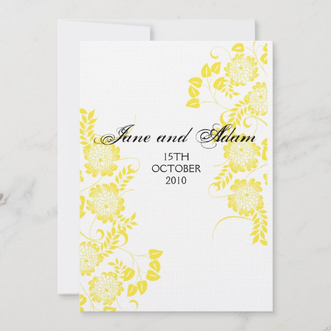 INVITACIÓN NOCTURNA amarilla (Anverso)