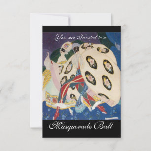 INVITACIÓN NOCTURNA CON MÁSCARAS, MARDI GRAS MASQUERADE BALL
