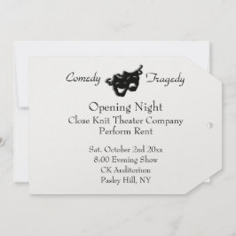 Invitación nocturna de apertura del teatro