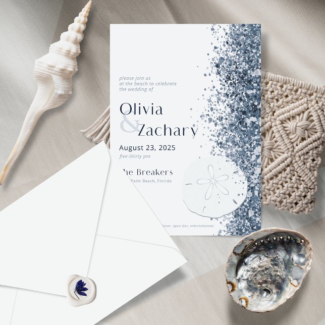 Invitación nocturna de arena de destino de playa (Subido por el creador)