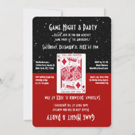 Invitación nocturna de juego divertido