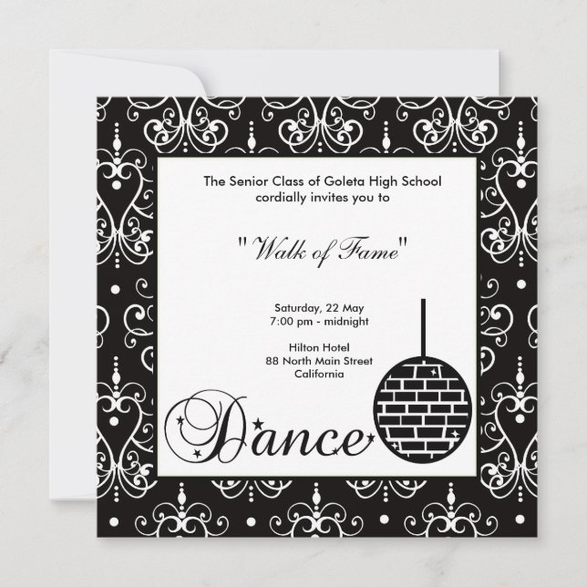 Invitación nocturna de RPD (Anverso)