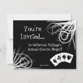 Invitación nocturna del Casino Blanco y Negro