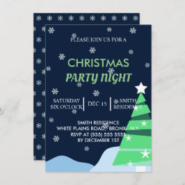Invitación nocturna Fiesta navidades