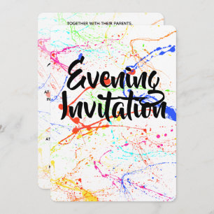 Invitación nocturna salpicada