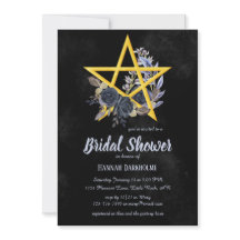 Nodal gótico negro | Invitat Wiccan Floral Shower