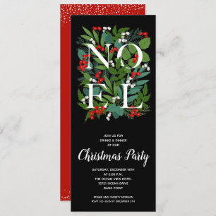 Invitación NOEL Elegant Greeneration Holiday