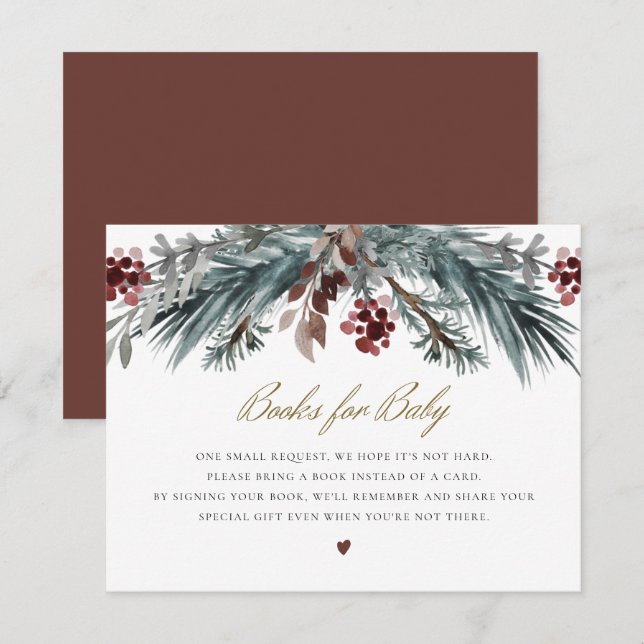 Invitación NOEL Navidades de invierno rusos pinchan libros pa (Anverso / Reverso)