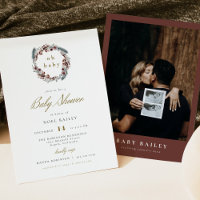 NOEL Rustic Navidades Pine Winter Baby Shower