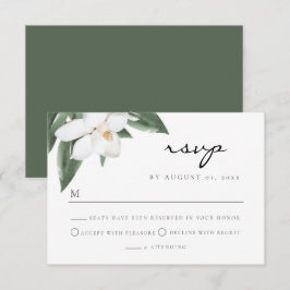 Invitación NOLA New Orleans Magnolia Wedding Postcard RSVP