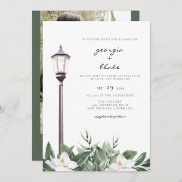 Invitación NOLA | Nueva Orleans Magnolia Bourbon Street Boda