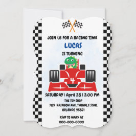 Invitación Nombramiento de los niños de carreras rojas de los