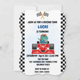 Invitación Nombramiento de los niños de carreras rojas de los