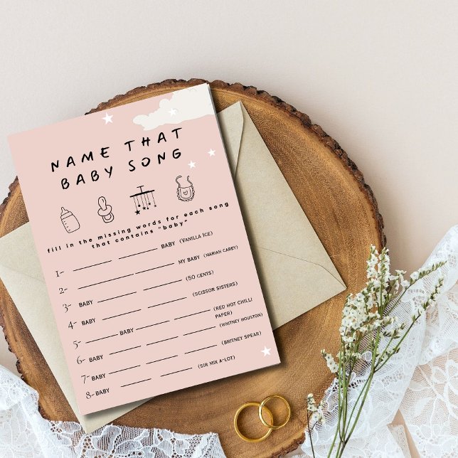 Invitación Nombrar esa canción de bebé Juego de ducha de bebé (Subido por el creador)