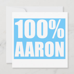 Invitación nombre Aaron