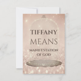 Invitación Nombre azul significa Purpurina Rosa Dulce 16