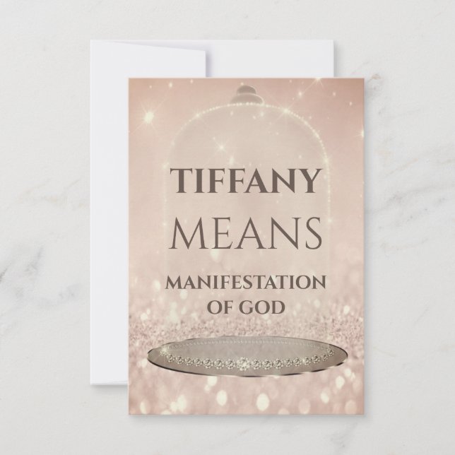 Invitación Nombre azul significa Purpurina Rosa Dulce 16 (Anverso)