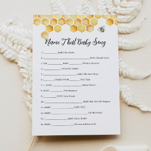 Invitación Nombre de abeja de CALLA para bebé
