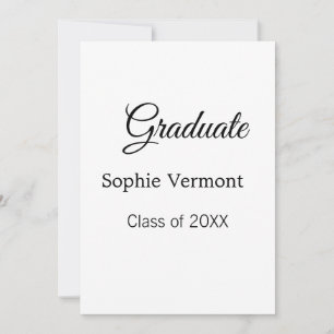 Invitación Nombre de graduado clase de 20XX felicitaciones si