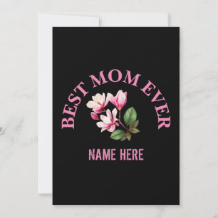 Invitación Nombre de la mejor madre del personalizado
