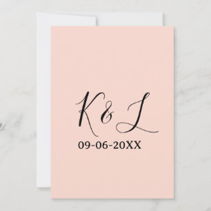 Invitación nombre de la pareja de boda fecha carta fondo past