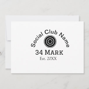 Invitación Nombre del club social añadir nombre de jugador de