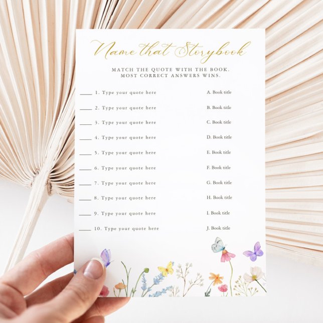 Invitación Nombre floral de mariposas encantadas que cuaderno (Subido por el creador)