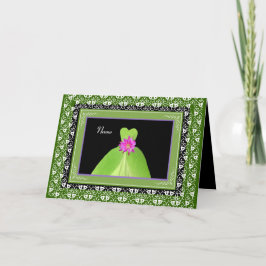 Invitación NOMBRE - Novia invita a LIME VERDE